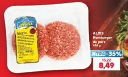 Kaufland Aldis hamburger de porc Ofertă