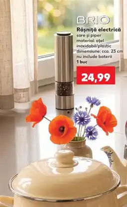 Kaufland Brio rășniță electrică sare și piper Ofertă