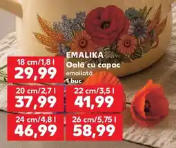 Kaufland Emalika Oală cu capac emailată Ofertă
