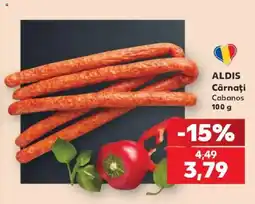 Kaufland Aldis Cârnați Cabanos Ofertă