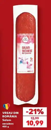 Kaufland Vreau din România Salam secuiesc Ofertă