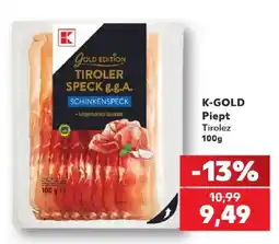Kaufland K-gold tiroler speck g.g.a. schinkenspeck Ofertă