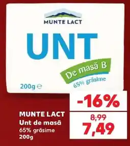 Kaufland Munte Lact Unt de masă Ofertă