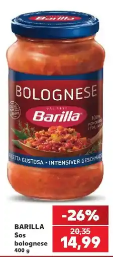Kaufland Barilla Sos bolognese Ofertă