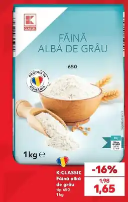 Kaufland K-classic făină albă de grâu tip 650 Ofertă
