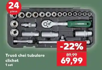 Parkside trusă chei tubulare clichet