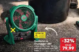Kaufland Ventilator cu acumulator 20V Ofertă