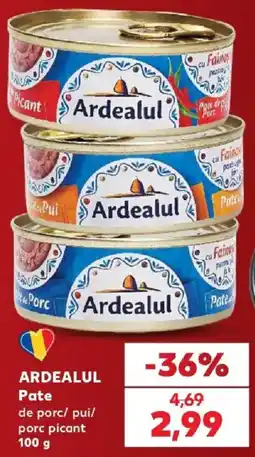 Kaufland Ardealul Pate de porc/ pui/ porc picant Ofertă