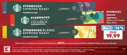 Kaufland starbucks capsule espresso diverse sortimente Ofertă