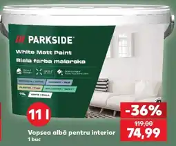 Kaufland Parkside white matt paint Ofertă