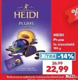 Kaufland Heidi prune in ciocolata Ofertă