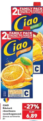 Kaufland Ciao băutură răcoritoare necarborgazoasă Ofertă
