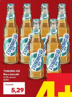 Kaufland Tuborg ice bere blondă Ofertă