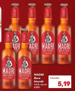 Kaufland Madri bere blondă Ofertă