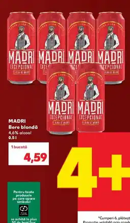Kaufland Madri bere blondă Ofertă