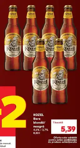 Kaufland Kozel Bere blondă/neagră Ofertă