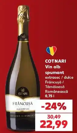 Kaufland Cotnari vin alb spumant Ofertă