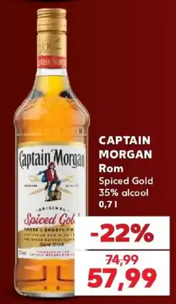 Kaufland Captain Morgan Rom Spiced Gold Ofertă
