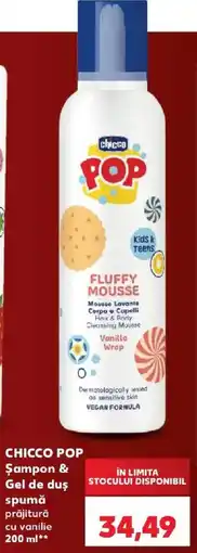 Kaufland Chicco Pop spumă prăjitură cu vanilie Ofertă
