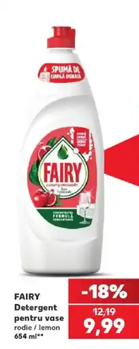 Kaufland Fairy detergent pentru vase rodie / lemon Ofertă