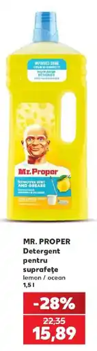 Kaufland Mr. Proper Detergent pentru suprafețe lemon / ocean Ofertă