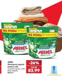 Kaufland Ariel detergent capsule pentru rufe mountain spring Ofertă