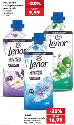 Kaufland Lenor detergent capsule pentru rufe universal Ofertă