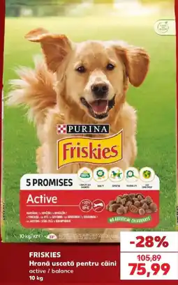 Kaufland Friskies hrană uscată pentru câini active / balance Ofertă