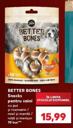 Kaufland Better bones snacks pentru caini Ofertă