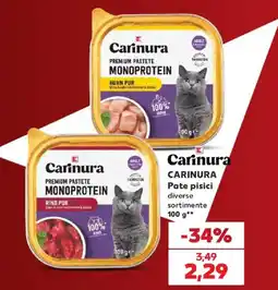 Kaufland Carinura Pate pisici diverse sortimente Ofertă