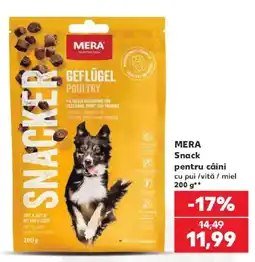 Kaufland Mera snack pentru caini cu pui / vită / miel Ofertă