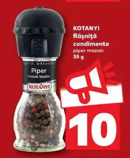 Kaufland KOTANYI Râșniță condimente piper mozaic 35 g Ofertă