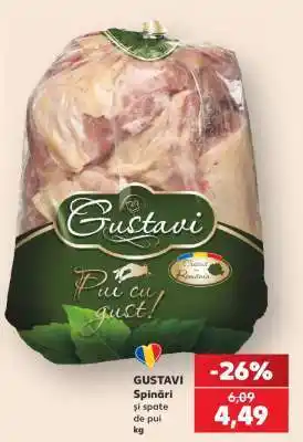 Kaufland GUSTAVI Spinări și spate de pui Ofertă