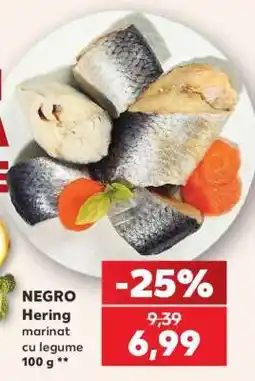 Kaufland NEGRO Hering marinat cu legume 100 g Ofertă