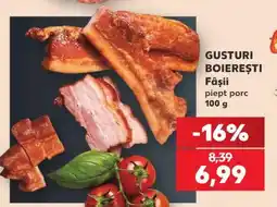 Kaufland GUSTURI BOIEREȘTI Fâșii piept porc Ofertă