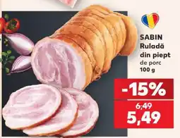 Kaufland SABIN Ruladă din piept de porc Ofertă