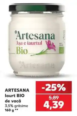 Kaufland ARTESANA Iaurt BIO de vacă Ofertă