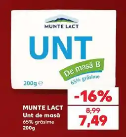 Kaufland MUNTE LACT Unt de masă Ofertă