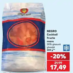 Kaufland NEGRO Cocktail fructe mare Ofertă