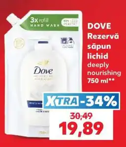 Kaufland DOVE Rezervă săpun lichid deeply nourishing 750 ml Ofertă