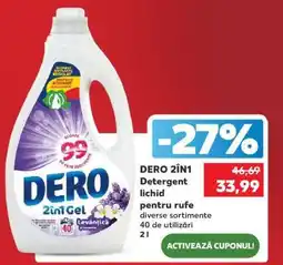 Kaufland DERO 2ÎN1 Detergent lichid Ofertă