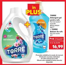 Kaufland TORRE Detergent gel și Balsam de rufe Ofertă
