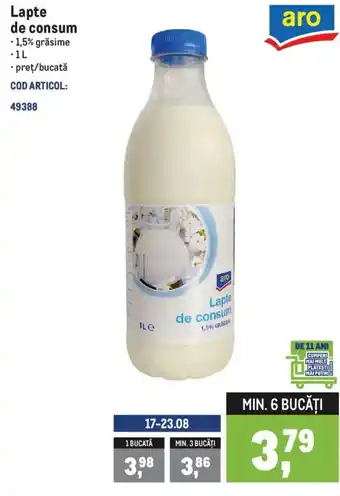 Aro lapte de consum