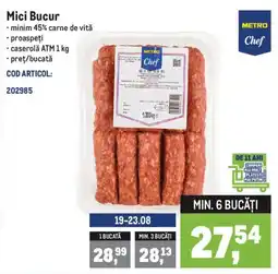 Metro Metro Chef Mici Bucur Ofertă