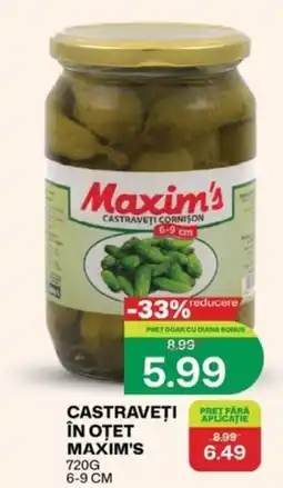 Diana Supermarket Maxim's castraveți cornișon Ofertă