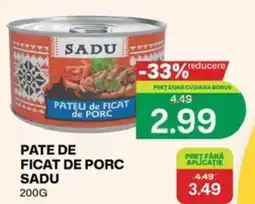 Diana Supermarket Sadu pate de ficat de porc Ofertă
