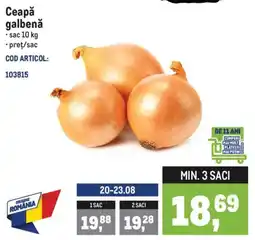 Metro Ceapă galbenă Ofertă
