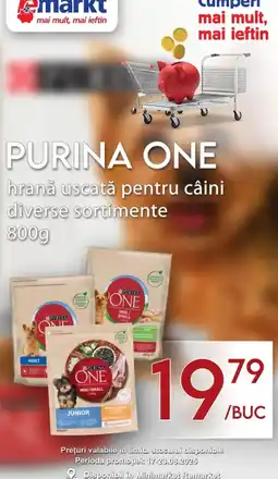 Remarkt Purina One hrană uscată pentru câini Ofertă