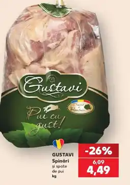 Kaufland Gustavi spinari si spate de pui Ofertă