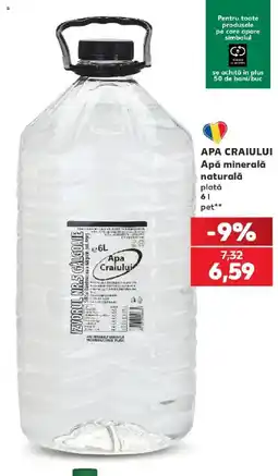 Kaufland Apa Craiului apa minerala naturala Ofertă
